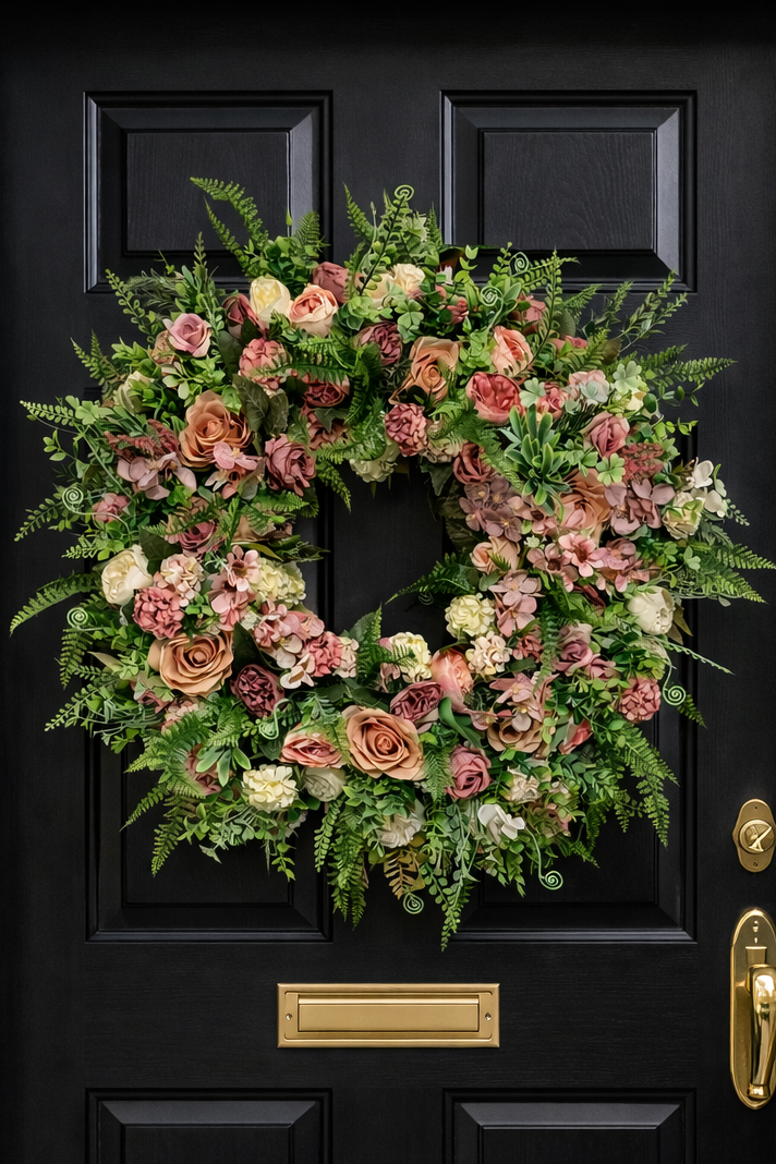 Soft Blush & Ivory  Wreath
